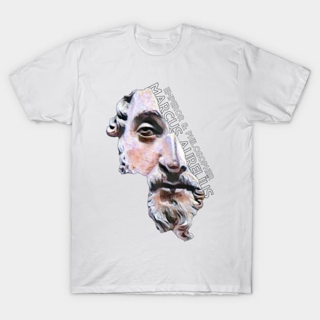 Emperor & Philosopher Marcus Aurelius (Light Colors) T-Shirt by Wollvie